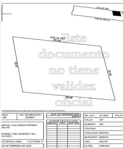 VENTA DE TERRENO EN JACINTO CANEKAHORA PLAN D AYALA MERIDA 
