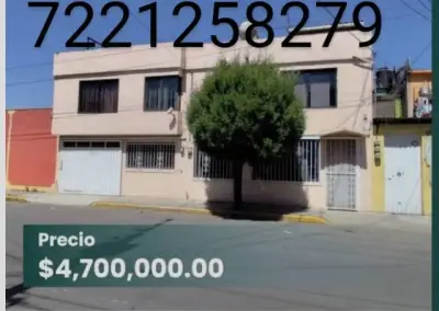 SE VENDE AMPLIA CASA EN COLONIA AMERICAS TOLUCA, MEX.
