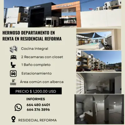 Bonito departamento nuevo en renta