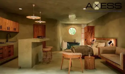 Departamento en venta en Tulum con terraza y alberca privada
