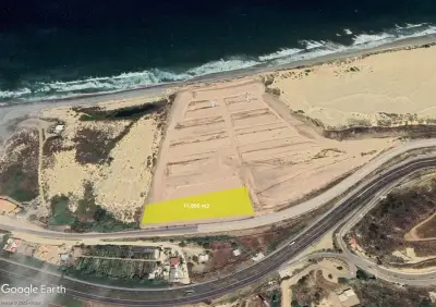 Terreno frente al mar en Venta de 1.1HA ubicado en Rosarito