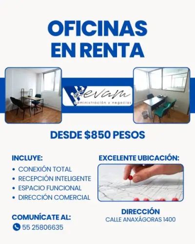 Renta de Oficinas Virtuales / Paquetes Accesibles