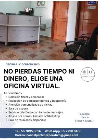 DIRECCIÓN CORPORATIVA DESDE $500 AL MES
