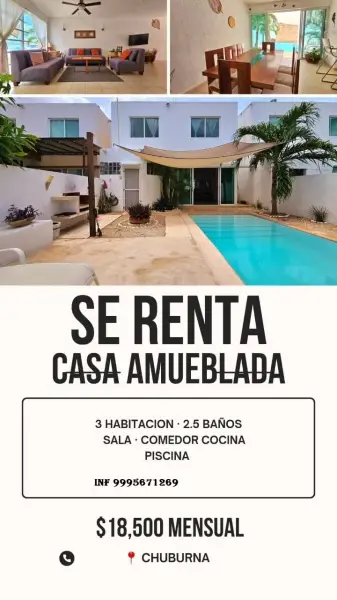 Casa en renta en Mérida