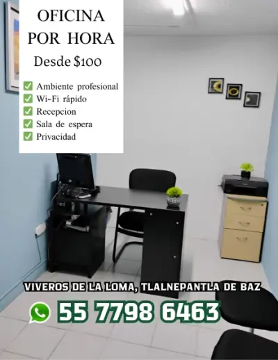 OFICINA EJECUTIVA DISPONIBLE AL INSTANTE