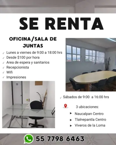 ESPACIOS EJECUTIVOS PARA DAR LA MEJOR IMPRESIÓN