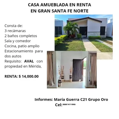 Casa en renta en Mérida