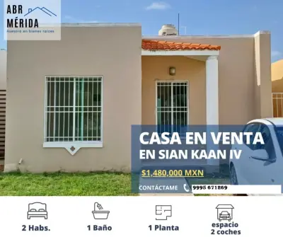 VENTA DE CASA EN SIAN KAAN IV CAUCEL MERIDA YUCATAN