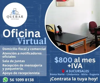 OFICINA VIRTUAL- Tu oficina profesional sin pagar rentas ele