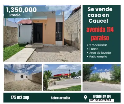 VENTA DE CASA EN CAUCEL MERIDA YUCATAN 