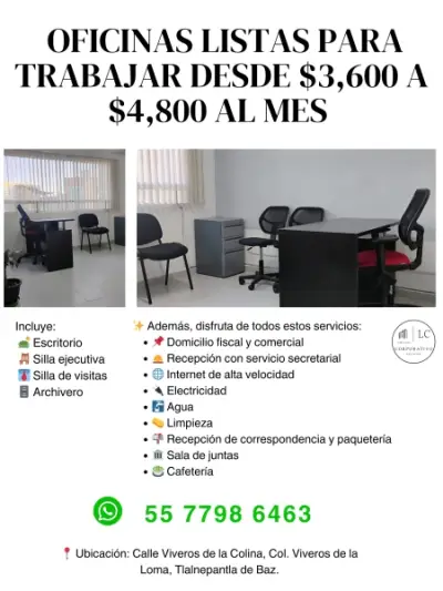OFICINA PRIVADA CON VENTAJAS INCLUIDAS