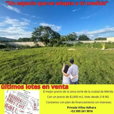 Últimos lotes en venta en Mérida 