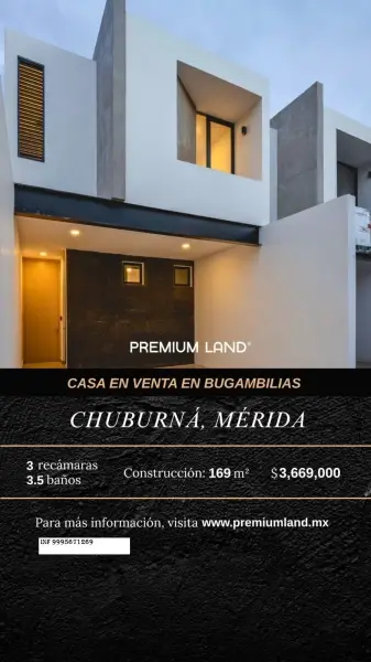 VENTA DE CASA EN PRIVADA EN CHUBURNA MERIDA YUCATAN