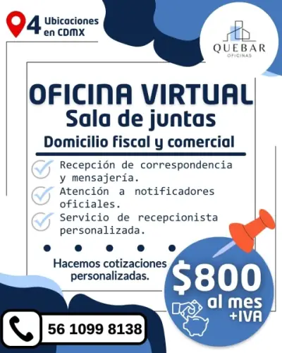 Promoción Especial del Mes – Oficinas Virtuales en CDMX