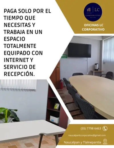 SU OFICINA EJECUTIVA SIN CONTRATOS