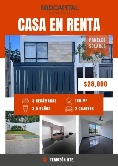 Casa en renta en Mérida