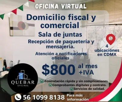 Oficinas Virtuales Quebar – Presencia profesional para tu