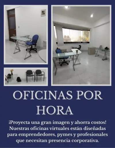 RENTA OFICINAS AMUEBLADAS POR HORA, CON WIFI Y RECEPCION