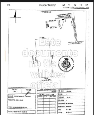 Terreno en venta en Mérida