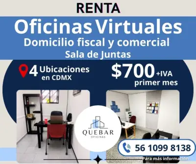 Tu oficina virtual en CDMX con promo exclusiva de septiembre