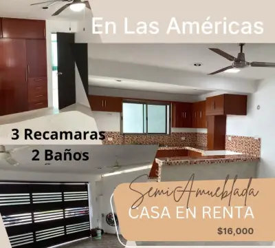 RENTA DE CASA EN LAS AMERICAS MERIDA YUCATAN 