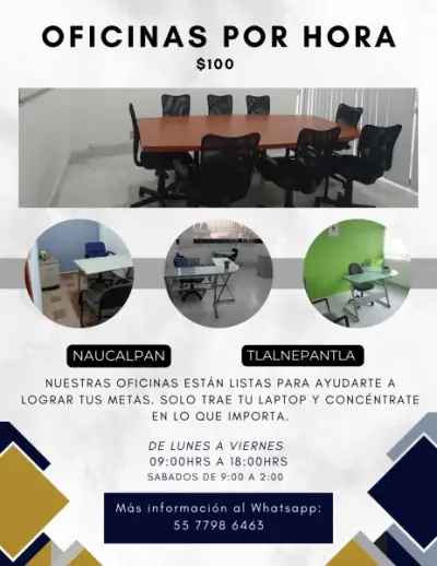 SALA DE JUNTAS EJECUTIVA DESDE $100
