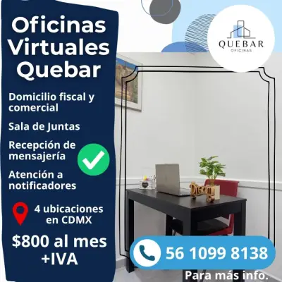 Tu espacio de trabajo ideal está en Quebar