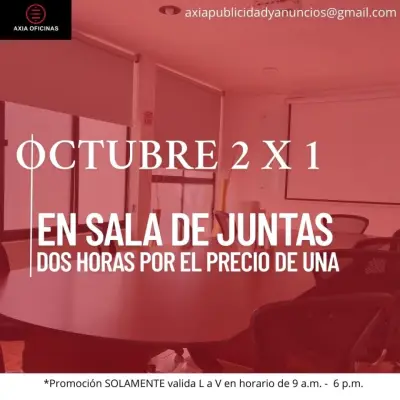 PROMOCIÓN DE  OCTUBRE  DOS POR UNO