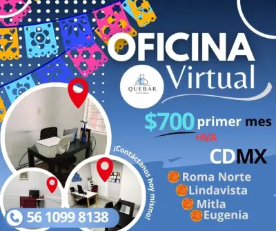 Oficina en renta en Cuauhtémoc