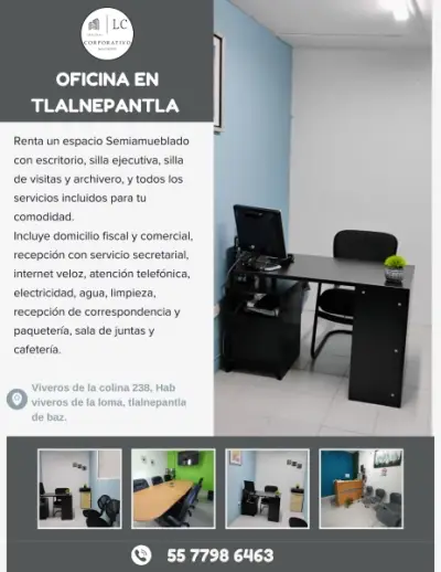 ESPACIO PRIVADO Y COMPLETAMENTE EQUIPADO PARA TU NEGOCIO