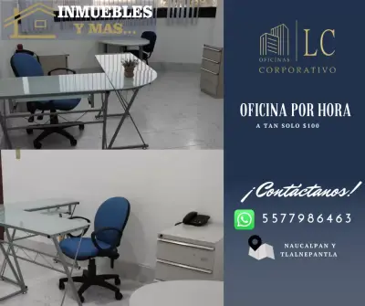 OFICINA Y SALA A PRECIO ACCESIBLE POR HORA