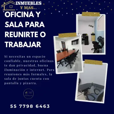 OFICINA Y SALA POR HORA PARA TU NEGOCIO