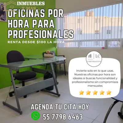 OFICINA Y SALA DISPONIBLES POR HORA