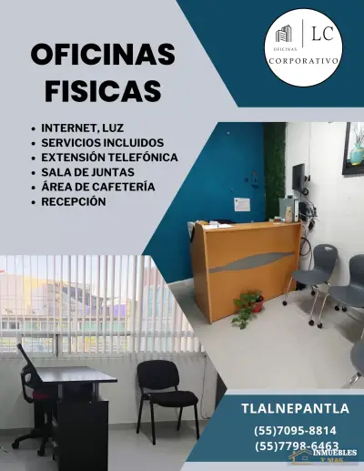 OFICINA PROFESIONAL EN RENTA – LISTA PARA TRABAJAR