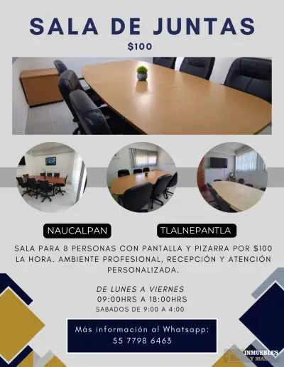 OFICINA Y SALA POR HORA AL MEJOR PRECIO