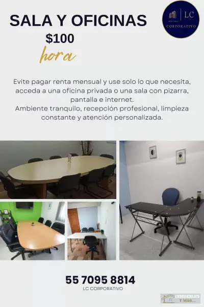 OFICINA Y SALA PARA NEGOCIOS Y CLIENTES