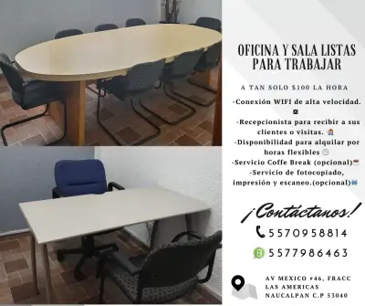 OFICINA Y SALA POR HORA PARA CITAS PROFESIONALES