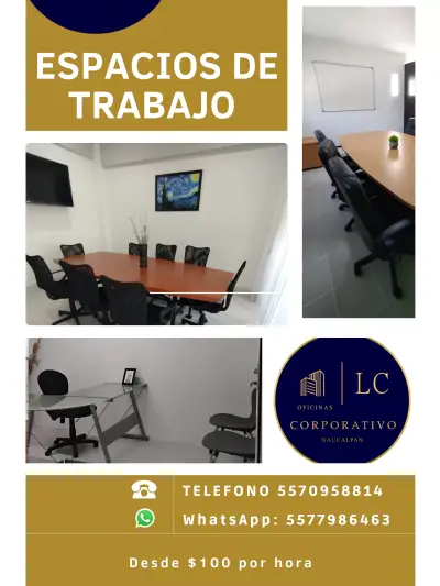 OFICINA Y SALA POR HORA PARA JUNTAS CLAVE