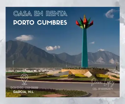 CASA EN RENTA EQUIPADA EN PORTO CUMBRES