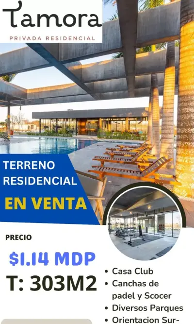 VENTA DE TERRENO RESIDENCIAL EN PRIVADA EN CONKAL MERIDA YUC