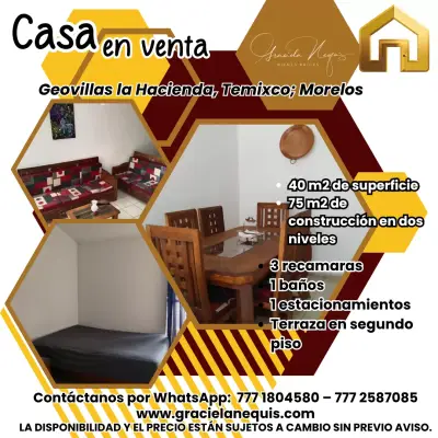 En venta casa en privada ubicada en Geovillas La Hacienda, T