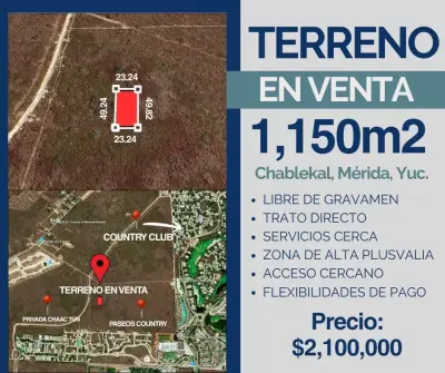 Terreno en venta en Mérida