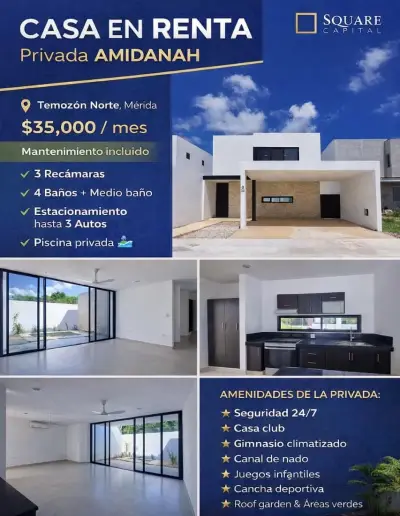 Casa en renta en Mérida