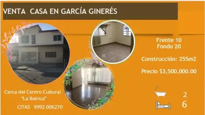 Venta de casa en la col. garcia gineres merida yucatan