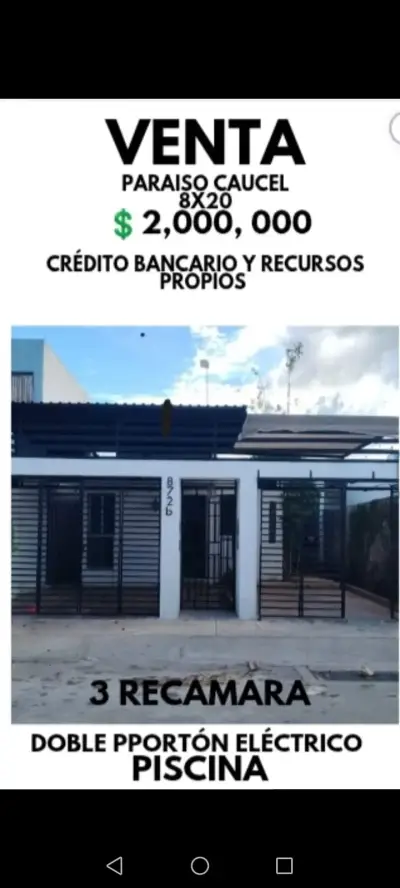 Venta de casa en paraiso caucel merida Yucatan