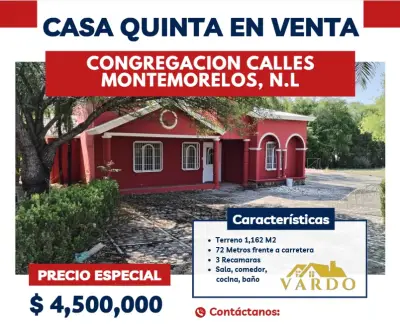 Quinta en venta - Montemorelos, nuevo León