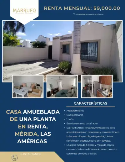 Casa en renta en Mérida