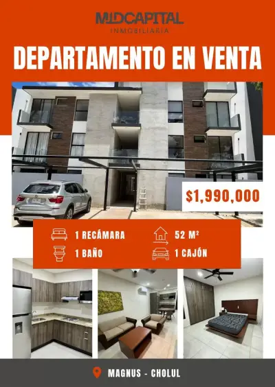 Venta de departamento en cholul Yucatan