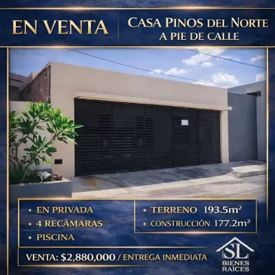 Venta de casa en pinos del norte merida Yucatan