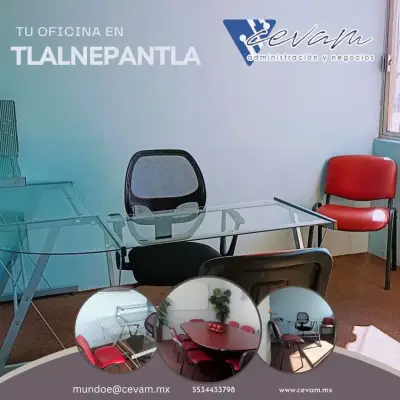 Oficinas privadas y equipadas: en tlalnepantla.